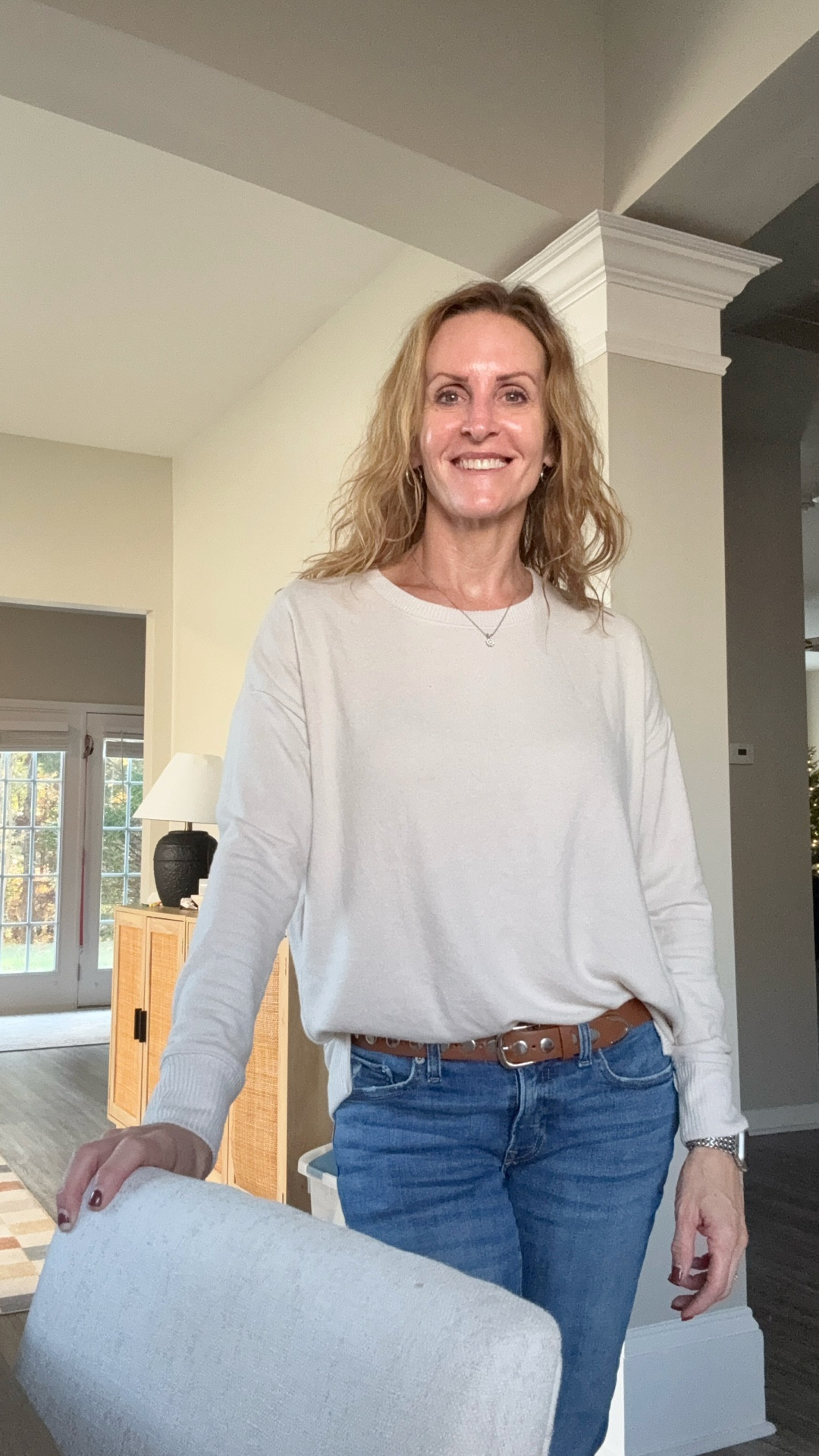 Who doesn’t love a good looking, light weight top?   This one comes in a lot of color choices and is under $15.  
**^I’m wearing a small for reference  #LTKStyleTip

#LTKActive #LTKOver40