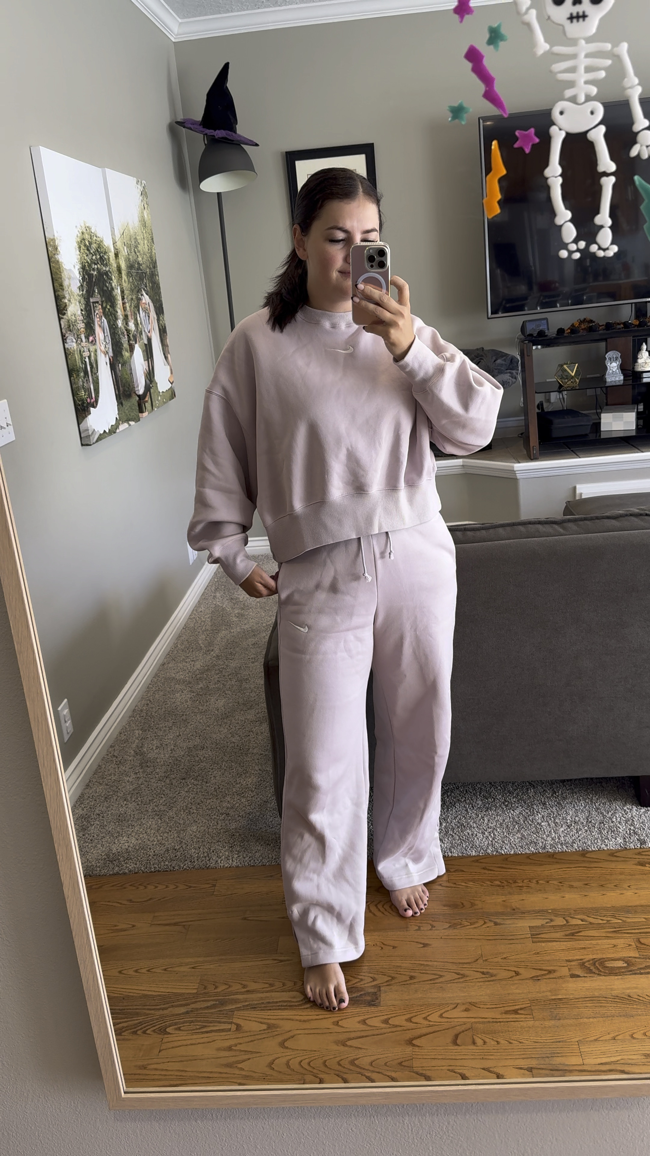 The sweatsuit I’ll be LIVING in this winter 💜 eyeing the brown color too 😍 
Small top and bottomm

#LTKSeasonal #LTKfitness #LTKfindsunder100