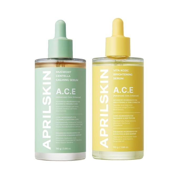 APRILSKIN 3-SECOND Soothing & Brightening Serum Duo: Mugwort Centella Serum & Vita Kojic Serum | ... | Amazon (US)