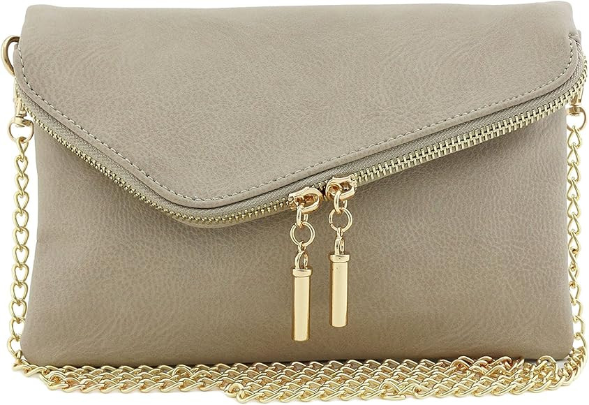 Envelope Wristlet Clutch Crossbody Bag with Chain Strap | Amazon (US)