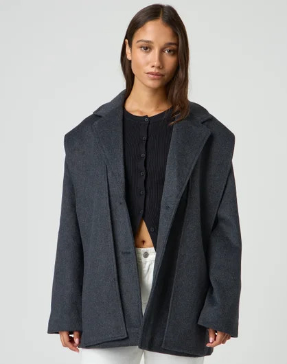 Wool Coat Blazer | Glassons (Australia)