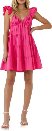 Endless Rose Ruffle Sweetheart Tiered Minidress | Nordstrom | Nordstrom