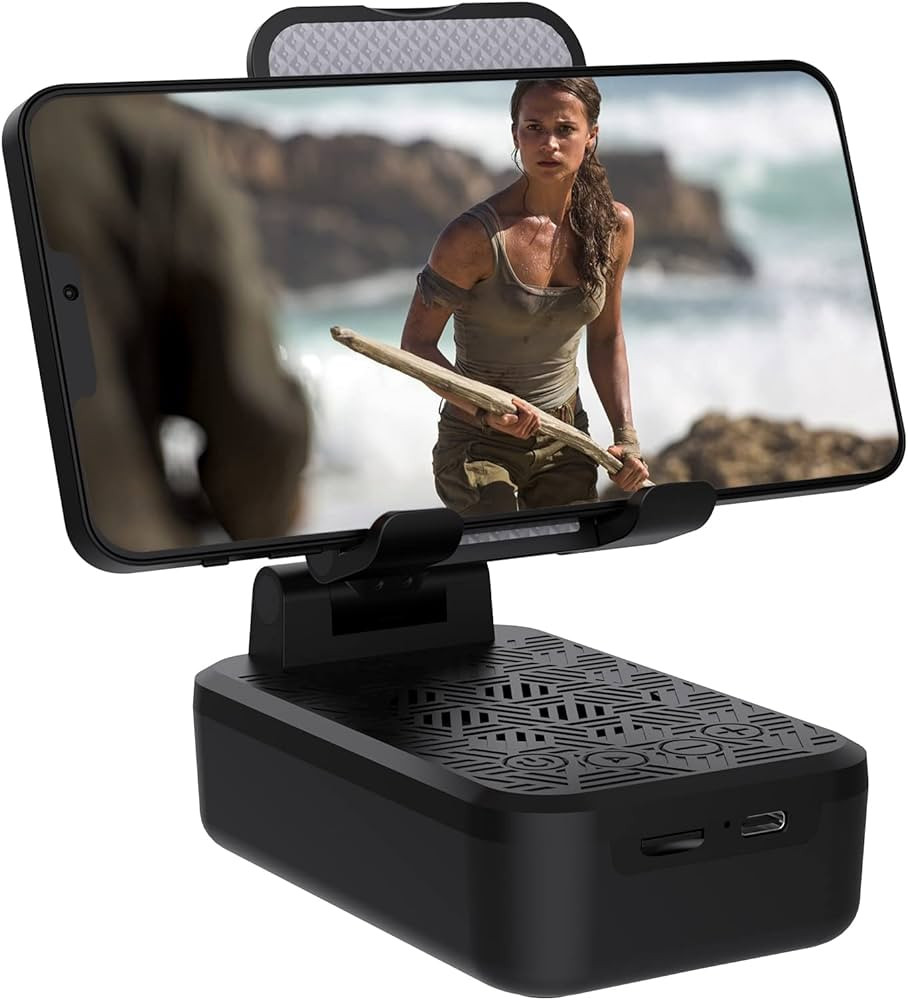 Cell Phone Stand with Wireless Bluetooth Speaker - HD Surround Sound Bluetooth Speaker for Home K... | Amazon (US)