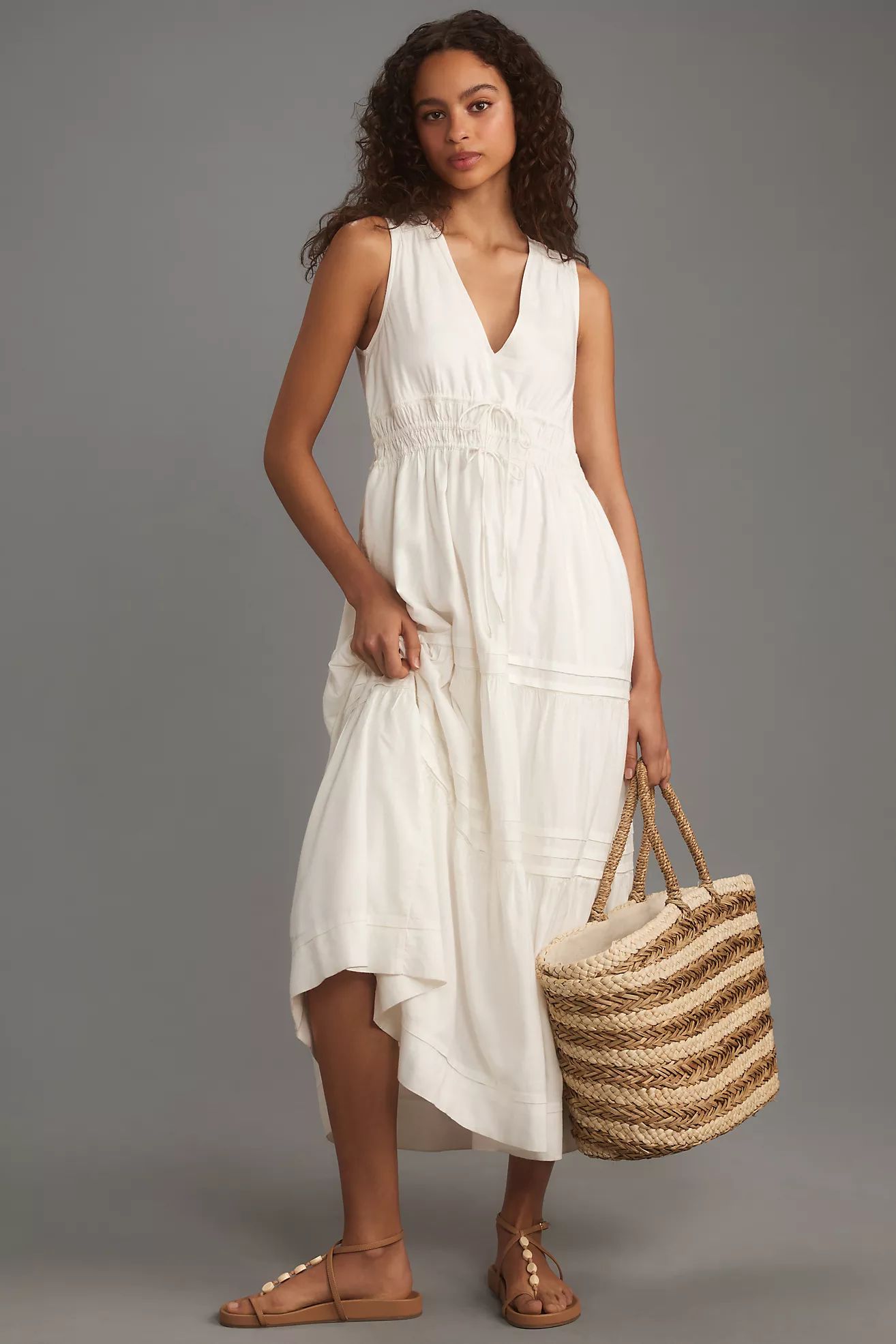 The Somerset Maxi Dress: Linen Ties Edition | Anthropologie (US)