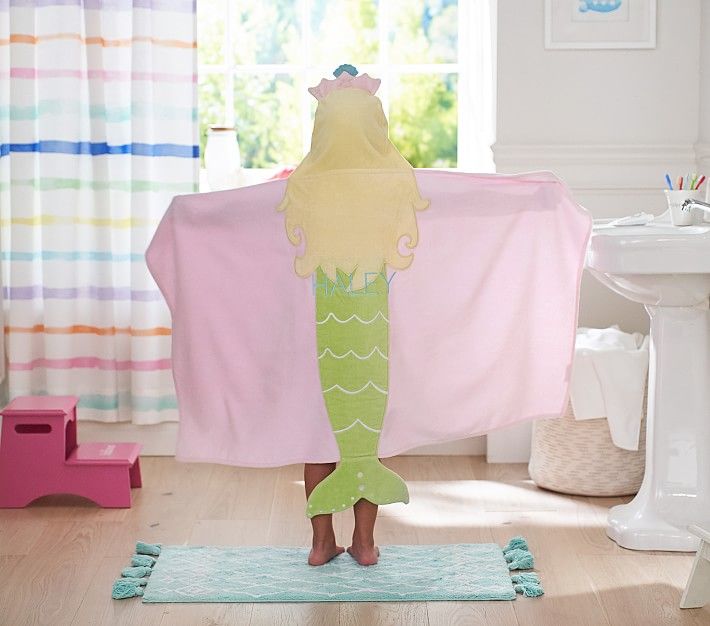 Mermaid Kid Hooded Towel | Pottery Barn Kids