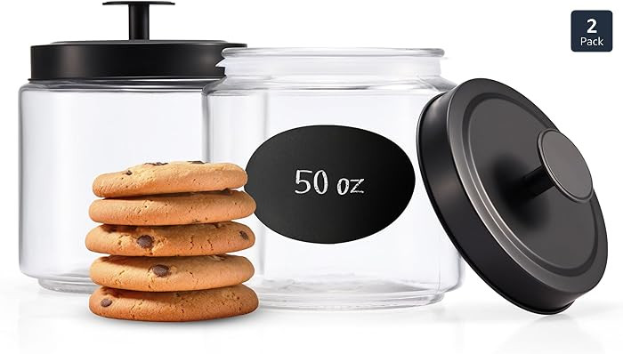 KooK Juego de recipientes de cocina de vidrio, recipientes de alimentos y almacenamiento para des... | Amazon (US)