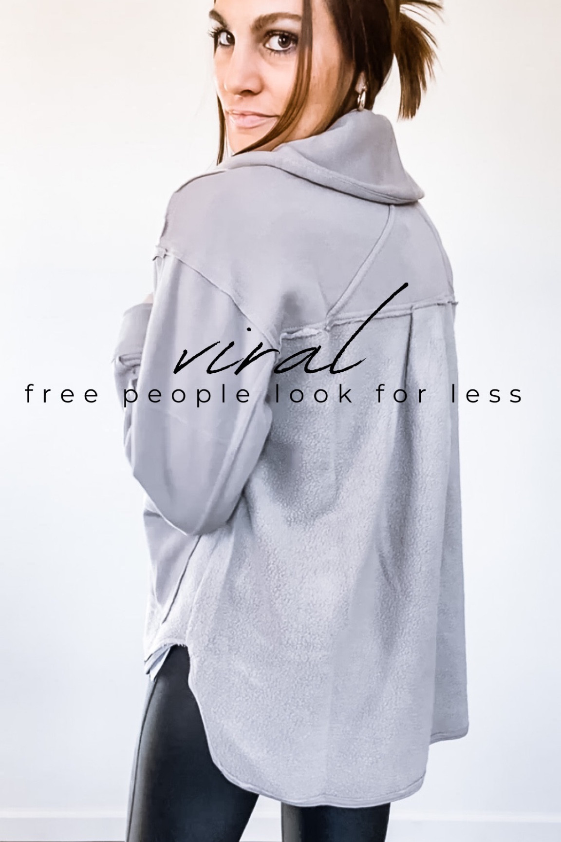 TikTok LOVES this Free People look for less from Target! I did my TTS for this oversized fit 

#LTKunder50
