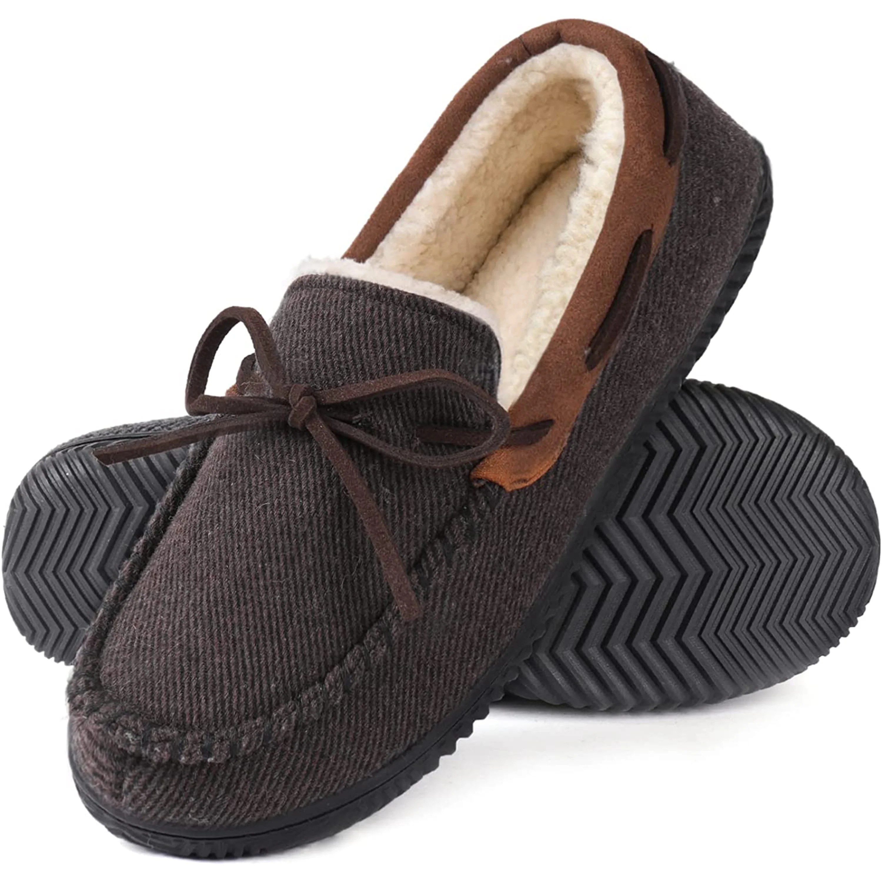 RockDove Men's Samuel Sherpa Lined Moccasin Slipper | Walmart (US)