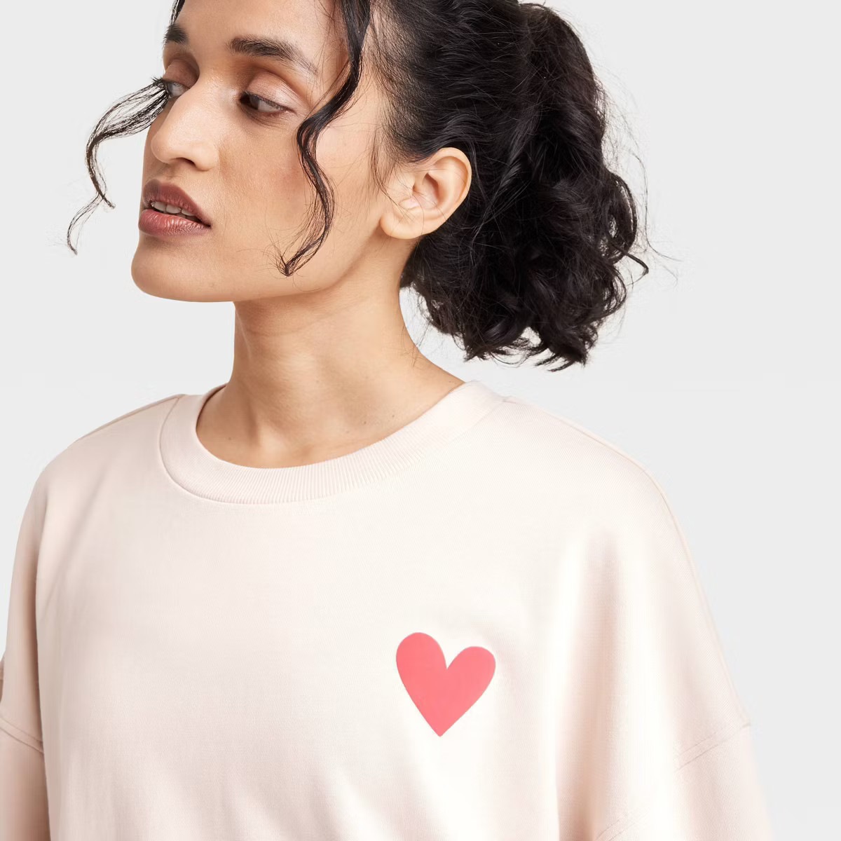 Women's Valentine's Day Graphic French Terry Crewneck Sweatshirt - JoyLab™ | Target