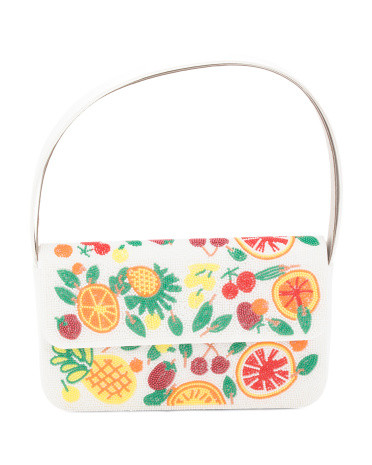 Beaded Fruit Shoulder Bag | TJ Maxx
