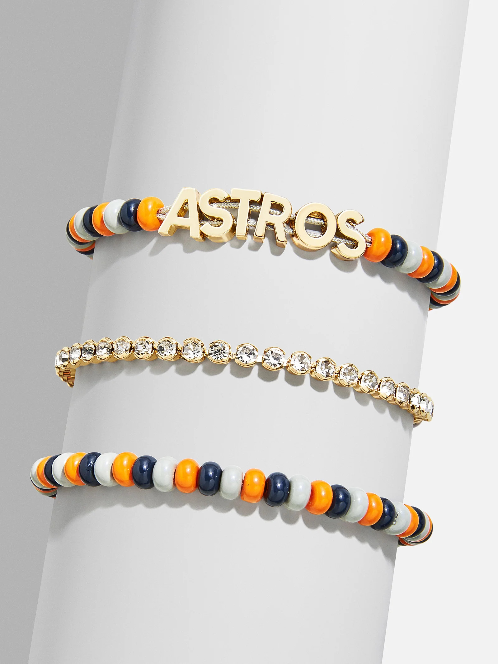 WEAR By Erin Andrews x BaubleBar Houston Astros Bracelet Set - Houston Astros | BaubleBar (US)