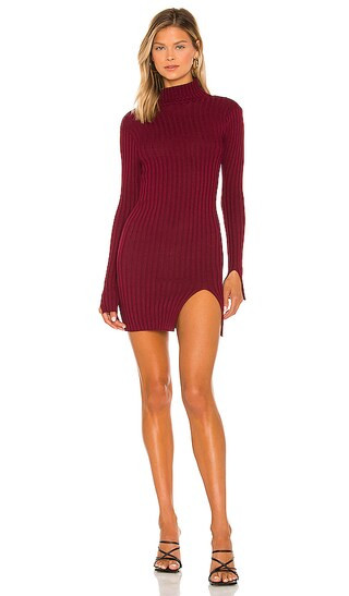 Maya Backless Mini Dress in Wine | Revolve Clothing (Global)