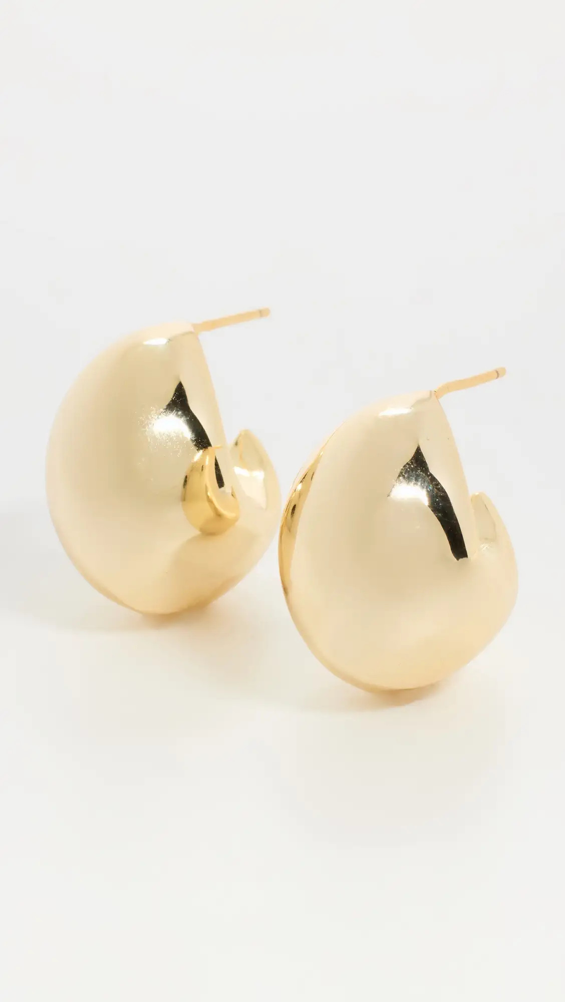 By Adina Eden Chunky Graduated Hoop Earrings | Shopbop | Shopbop