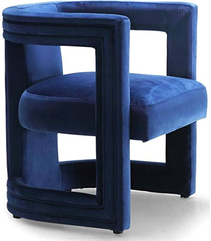 Meridian Furniture Blair Collection Modern | Contemporary Velvet Accent Chair with Upholstered Ba... | Amazon (US)