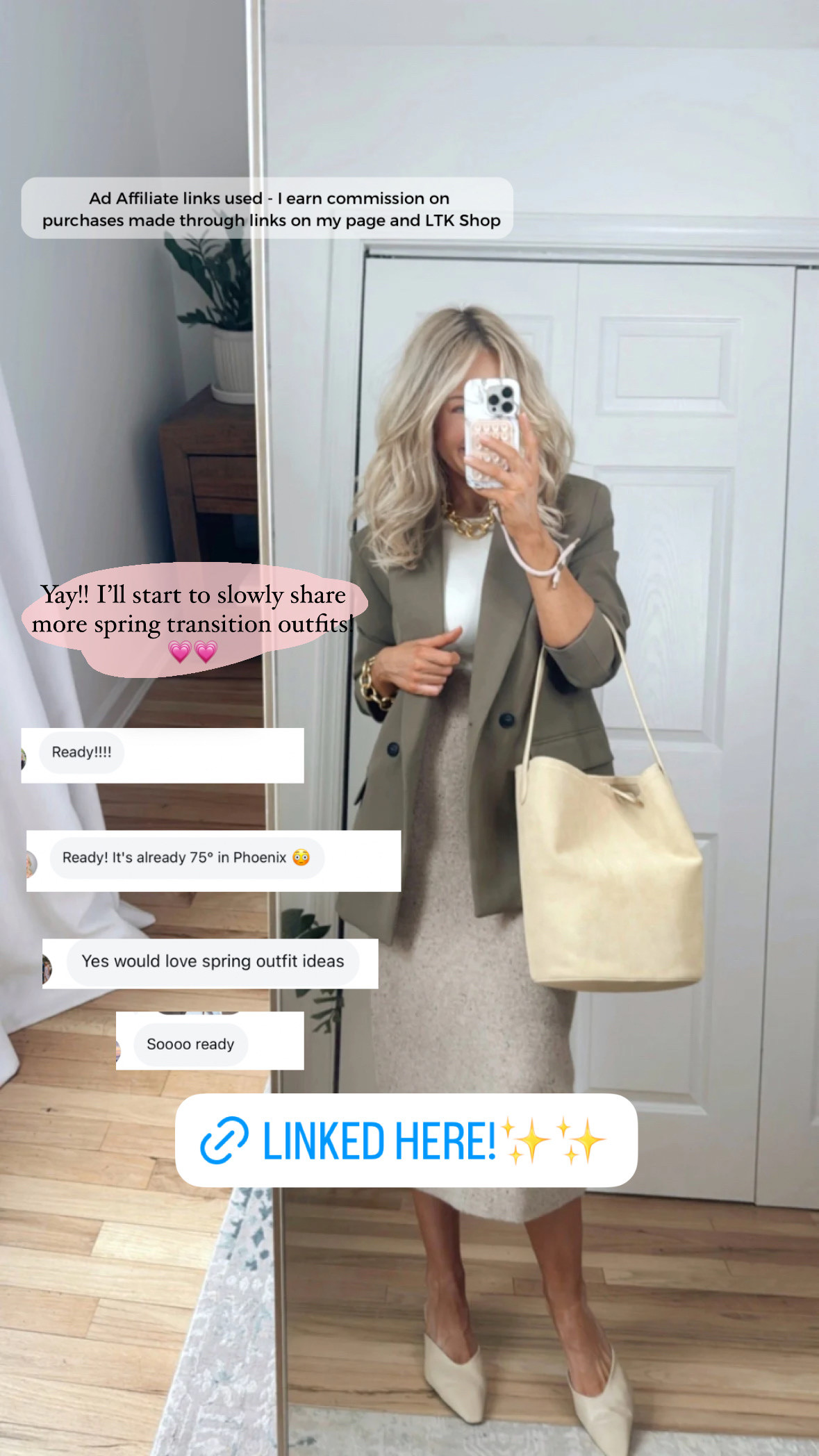 Spring transition outfit
Zara spring style