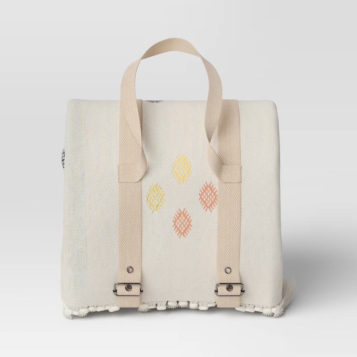 60"x80" Jacquard 2 Person Outdoor Beach Blanket with Buckle Strap - Threshold™ | Target