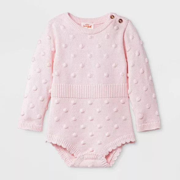 Baby Girls' Bobble Romper - Cat & Jack™ | Target