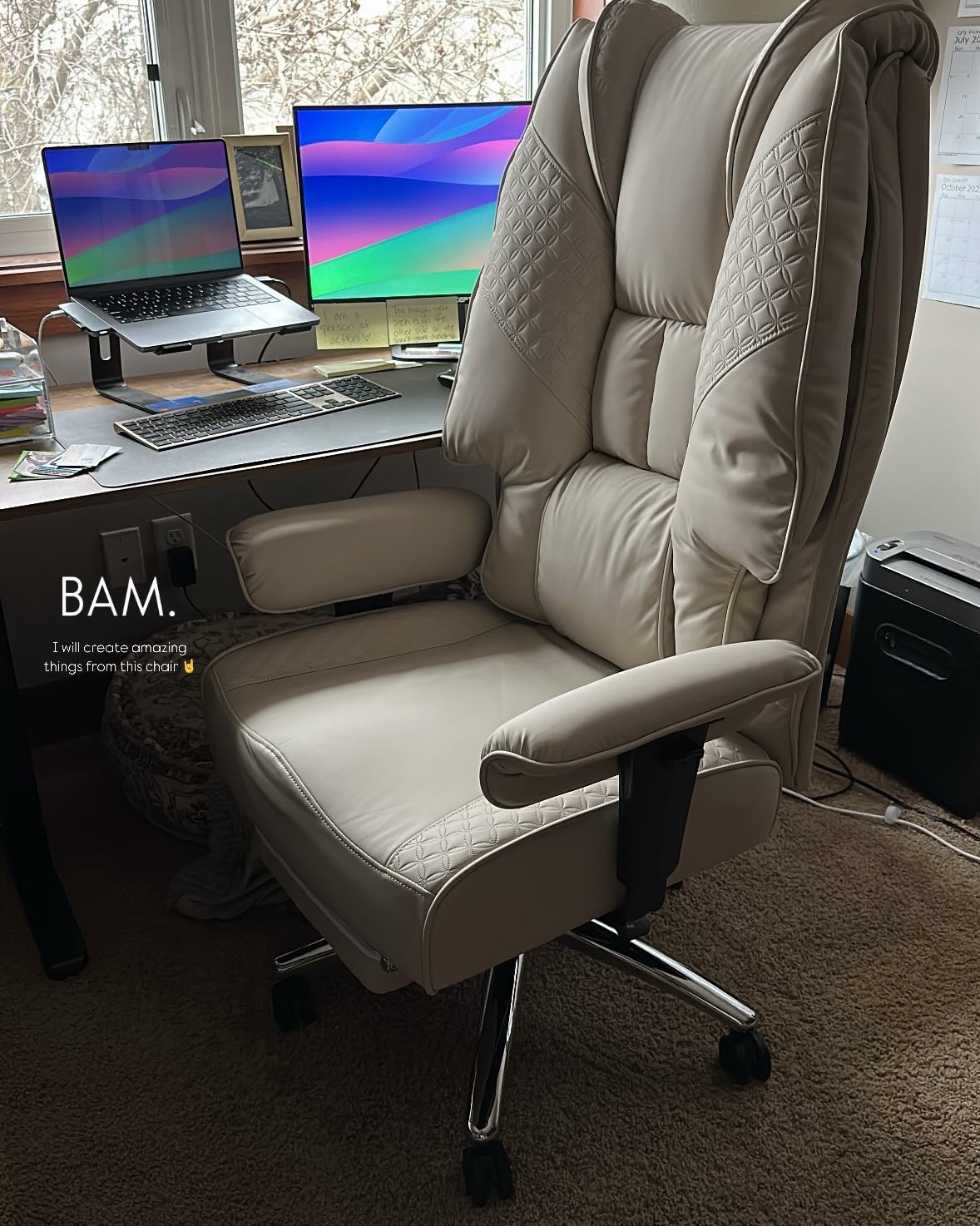 😍 say hello to my CEO chair 😍

I put this together 90% by myself and it took less than 20 minutes.

Comes in a variety of colors, has great lumbar support, and even has a footrest!

I’m obsessed with her and am convinced I will accomplish amazing things from this chair 👏👏

#LTKHome #LTKWorkwear