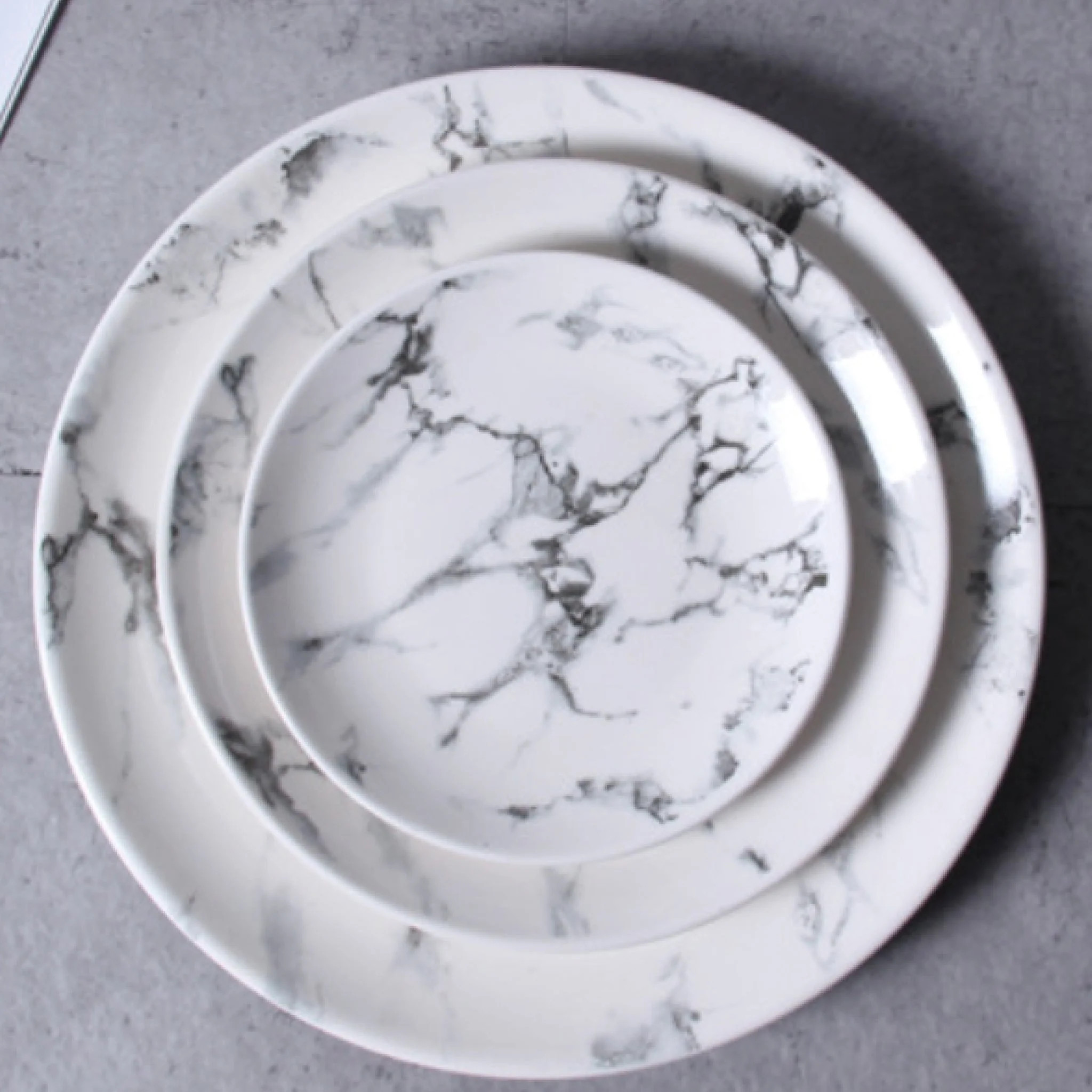 Marble Round Plate 8" | Casual Chic Boutique