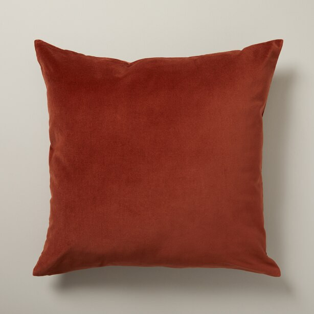 COTTON VELVET PILLOW COVER, GINGER | Indigo (CA)