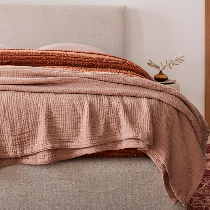 Dreamy Gauze Cotton Blanket | West Elm (US)