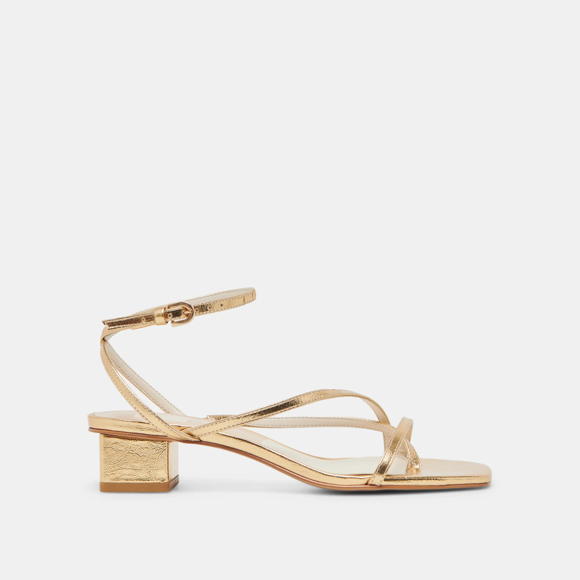 Karlos Wide Sandals Gold Metallic Stella | DolceVita.com