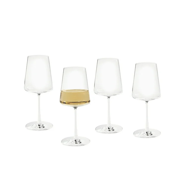 Better Homes & Gardens Clear Flared White Wine Glass with Stem 13 ounce, 4 Pack | Walmart (US)