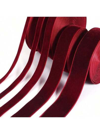 10mm Dark Ribbon, Single Sided Christmas Gift Wrap Ribbon, DIY Jewelry Display & Flower Packaging, Party Decoration Supplies | SHEIN