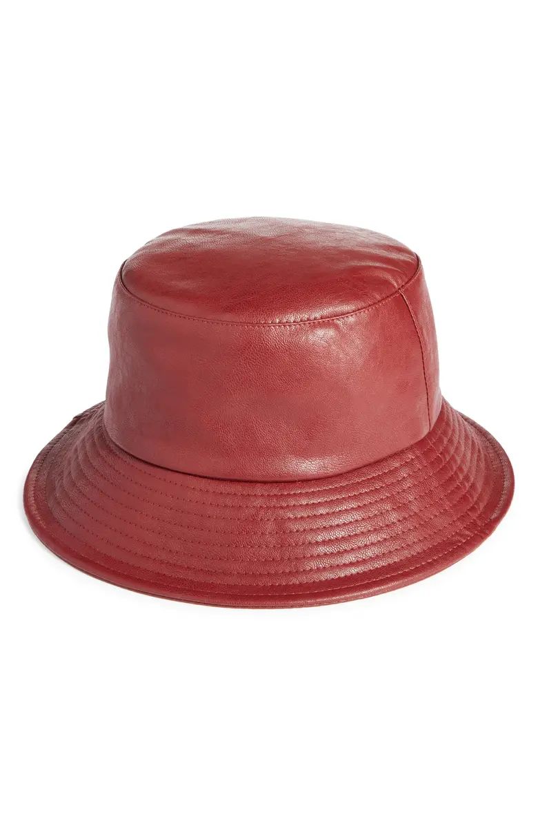 Faux Leather Bucket Hat | Nordstrom | Nordstrom