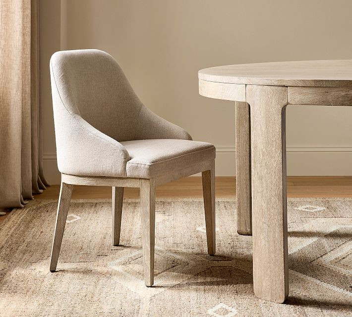 Layton Upholstered Dining Armchair | Pottery Barn (US)
