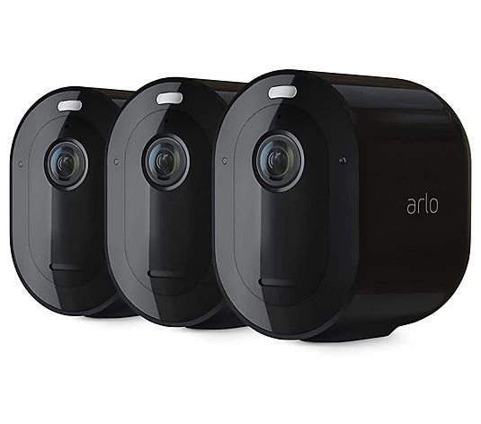 Arlo Pro 4 Wireless Security Camera - 3-CameraKit - QVC.com | QVC