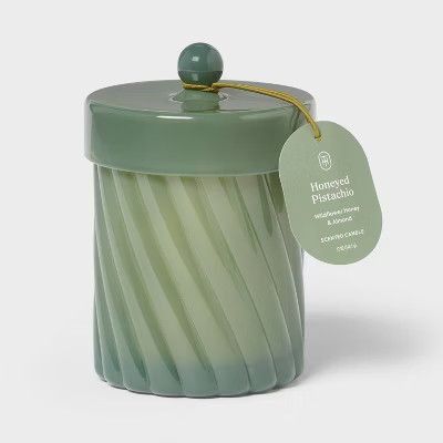 Lidded Teakwood Jar Candle 12oz - Threshold™ | Target