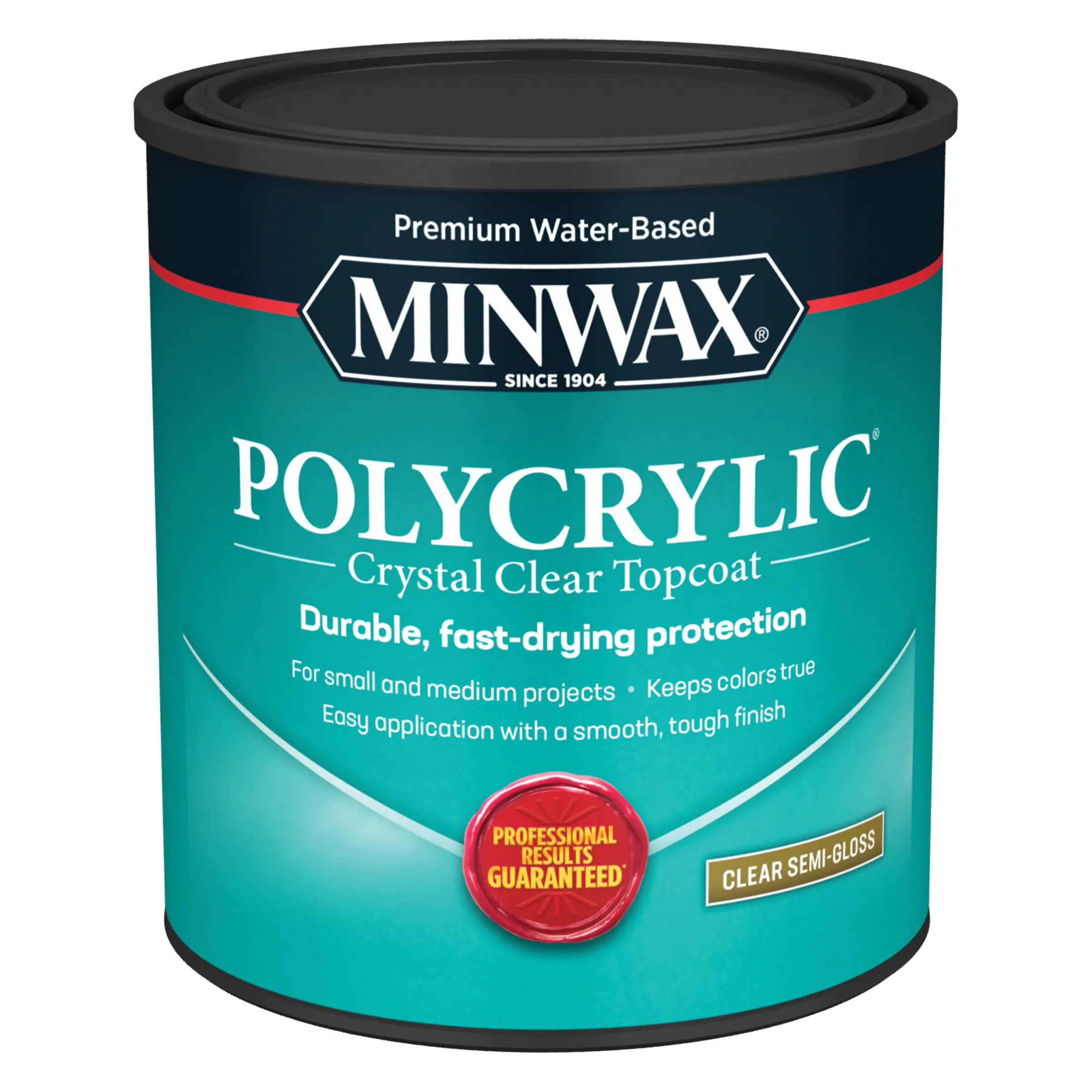 Minwax Polycrylic Clear Semi-gloss Water-based Interior Lacquer (1-quart) | 64444444 | Lowe's