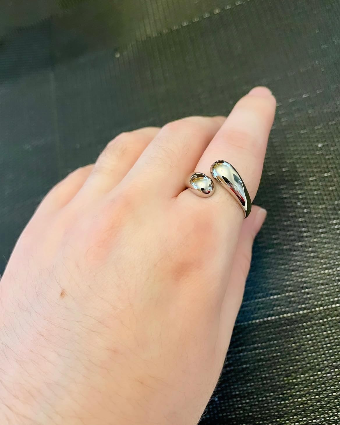 PAVOI 14K Gold Plated Chunky Open Twist Stackable Rings for Women | Bold Crossover Statement Ring... | Amazon (US)