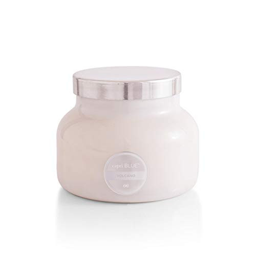 Capri Blue Scented Candle - Cotton Wick - Luxury Aromatherapy Candle - 19 Oz - Volcano - White | Amazon (US)