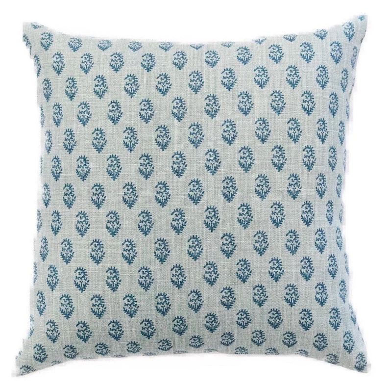 Peter Dunham Rajmata Pillow Cover in Mist Indigo - Decorative Pillow Cover - Indigo Throw Pillow ... | Etsy (US)