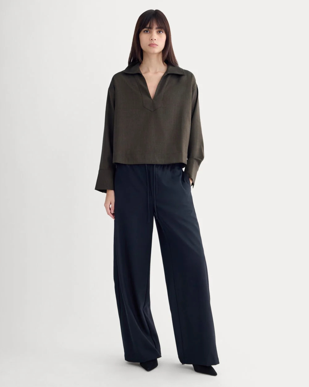 Overshirt in Tailor Twill | Heathered Fudge | Everlane