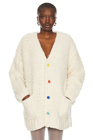 Giant Handknit Cardigan Sweater | FWRD 