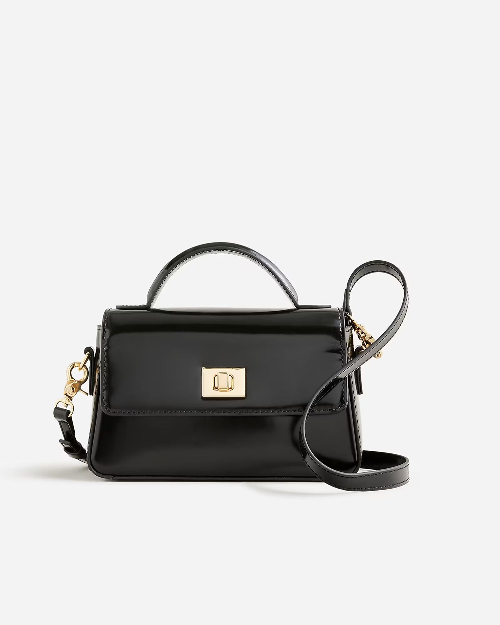 Small Edie top-handle bag in Italian leather | J.Crew US