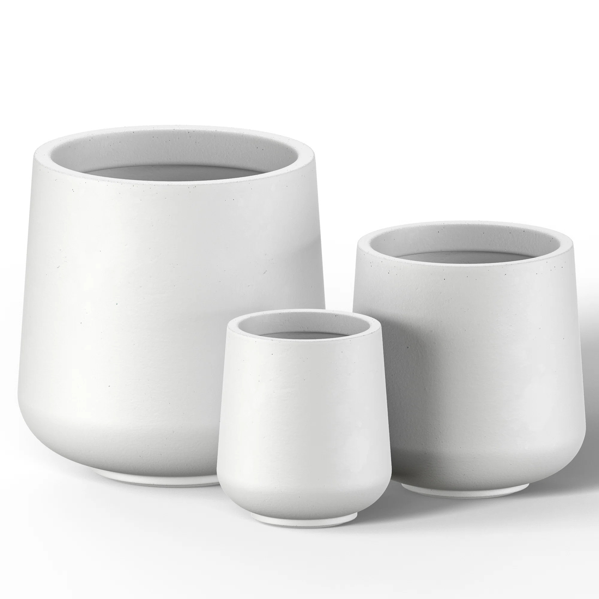 Latitude Run® Brennus 3-Piece Cement Pot Planter Set & Reviews | Wayfair | Wayfair North America