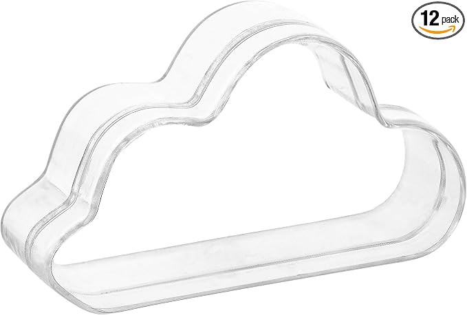 Hammont Cloud Shaped Acrylic Candy Boxes - 12 Pack - 3.07"x1.77"x0.98" - Perfect for Weddings, Bi... | Amazon (US)