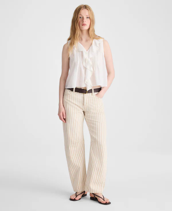 The Darted Barrel-Leg Jean in Airy Denim | Madewell