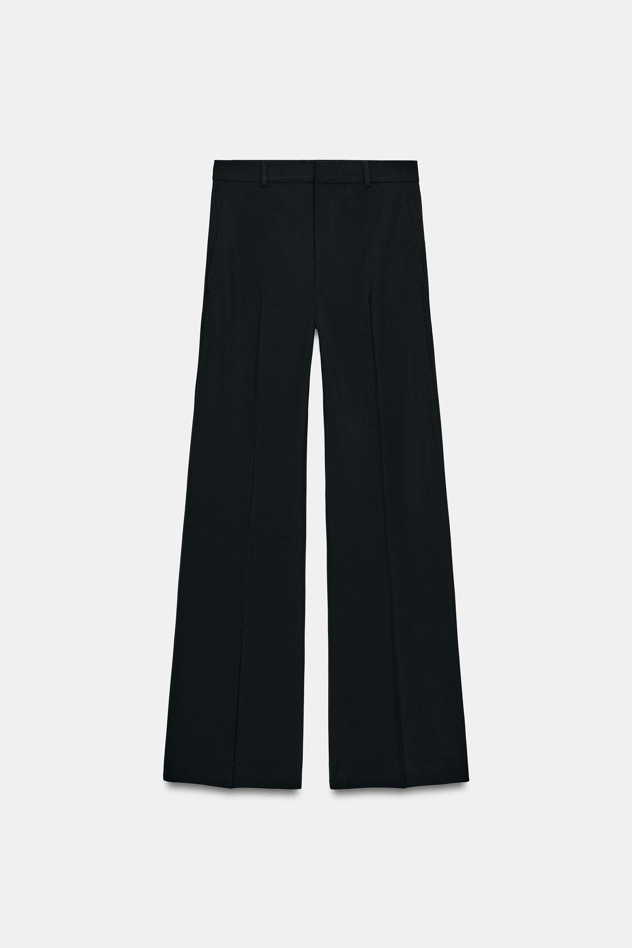 ZW COLLECTION HIGH-WAIST WIDE-LEG TROUSERS | Zara UK