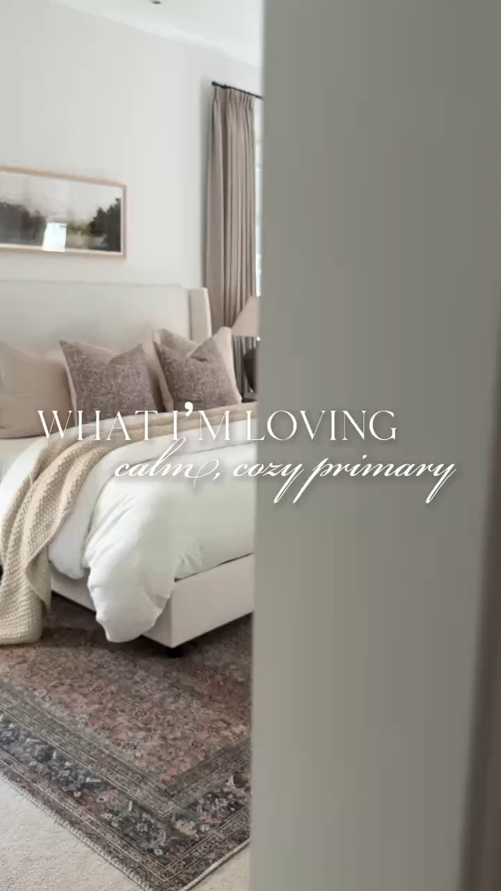 Our cozy, calming, primary bedroom 🤍 This space has changed throughout the years but I’ve been loving how we have it styled right now. It’s such a cozy, airy, transitional room. ✨

#LTKHome