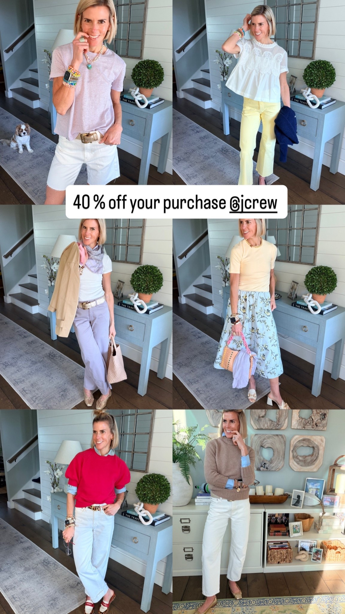 Time to stock up on spring favorites. The skier is my favorite right now 🥰🥰 Linking my top j crew purchases as of late. Ask me any questions about sizing but almost everything in here is XS top and 24 in denim/pants. 40% off your entire purchase. 

#LTKSaleAlert #LTKgrwm #LTKootd