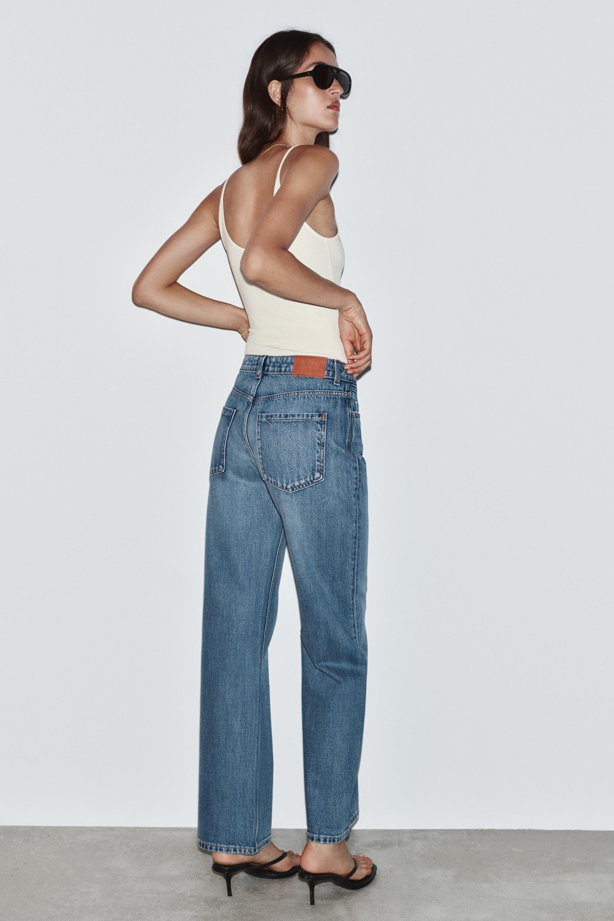HIGH RISE - REGULAR LEG - LONG LENGTHHigh-waisted jeans with five pockets. Straight, long leg. Fr... | Zara US