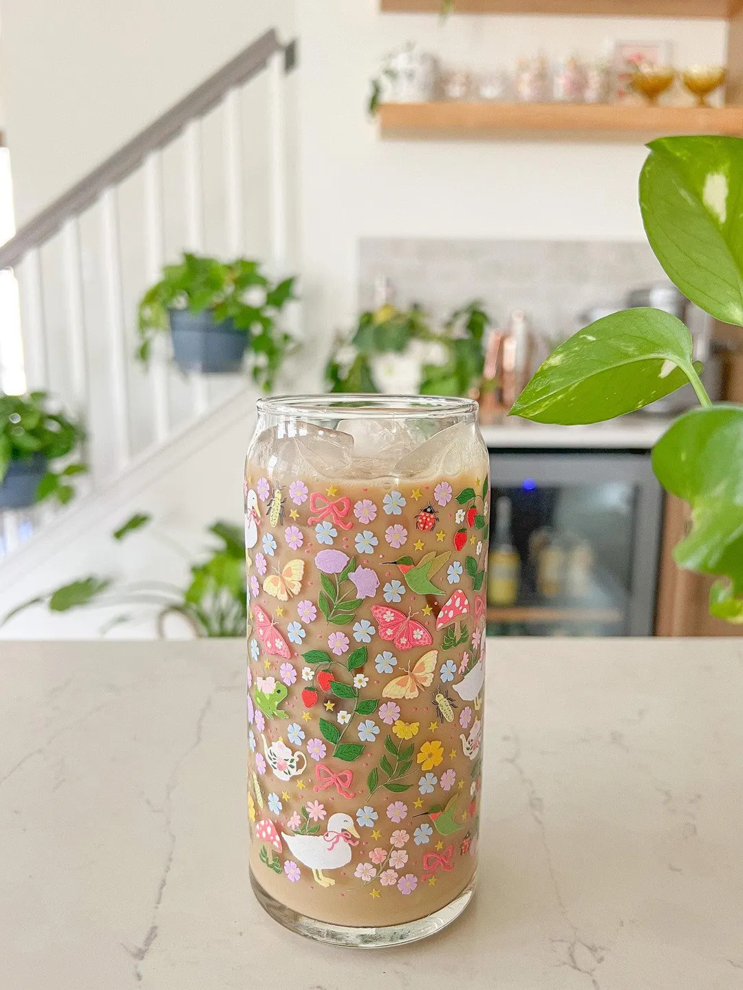 20oz Cottage Garden Glass - Etsy | Etsy (US)