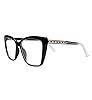 AMOMOMA Trendy TR90 Oversized Blue Light Reading Glasses Women,Stylish Square Cat Eye Glasses AM6... | Amazon (US)