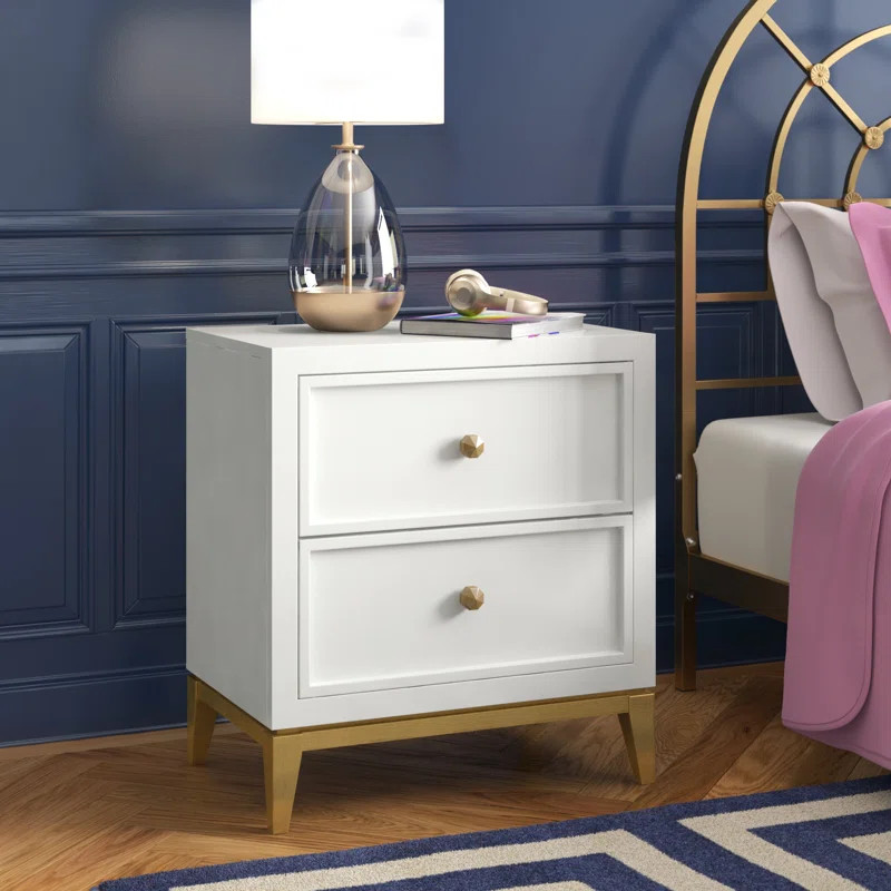 Yazmin 2 Drawer Nightstand | Wayfair North America