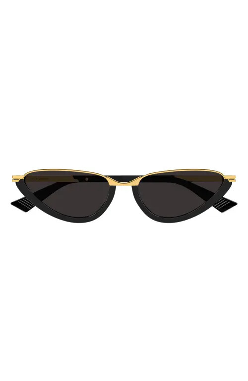 Bottega Veneta 56mm Cat Eye Sunglasses in Black at Nordstrom | Nordstrom